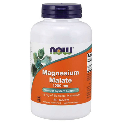 NOW Magnesium Malate 1000 мг. (180 таб.) в интернет-магазине спортивного питания belka.store