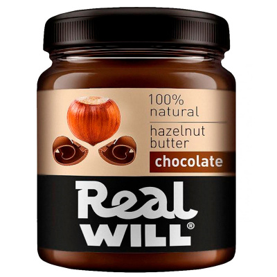 Real Will Паста из фундука с шоколадом (330 гр.)