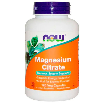 NOW Magnesium Citrate 400 мг. (120 капс.) в интернет-магазине спортивного питания belka.store
