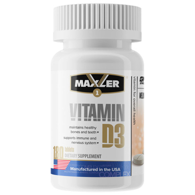Maxler Vitamin D-3 1200 мг. (180 таб.)