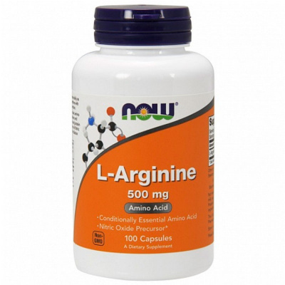 NOW Foods L-Arginine 500 мг. (100 капс.)