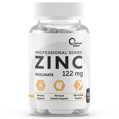 Optimum System Zinc Picolinate 122 мг. (100 капс.)