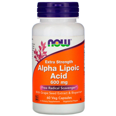 NOW Alpha Lipoic Acid 600 мг. (60 капс.)