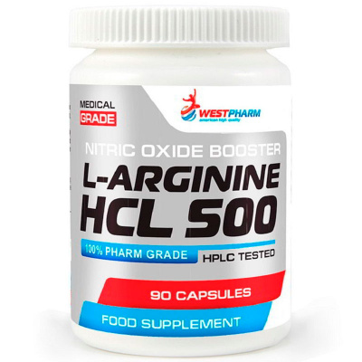 WestPharm L-Arginine HCL 500 мг. (90 капс.)