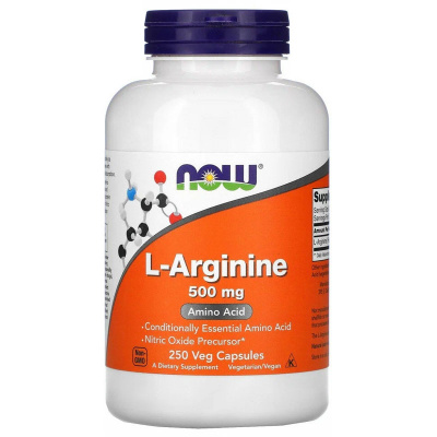 NOW L-Arginine 500 мг. (250 капс.) в интернет-магазине спортивного питания belka.store