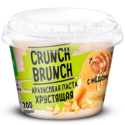 Crunch-Brunch Арахисовая Паста Хрустящая (200 гр.)