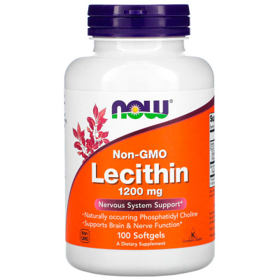 NOW Lecithin 1200 мг. (100 капс.)