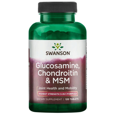 Swanson Glucosamine Chondroitine MSM (120 таб.)