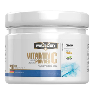 Maxler Vitamin C Sodium Ascorbate Powder 200 гр.)
