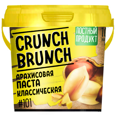 Crunch-Brunch Арахисовая Паста Классическая (1000 гр.)