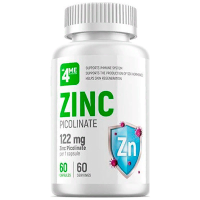 4Me Nutrition Zinc Picolinate 122 мг. (60 капс.)