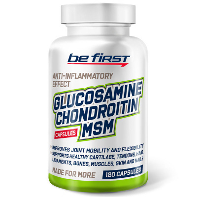 Be First Glucosamine + Chondroitine + MSM (120 капс.) [M] в интернет-магазине спортивного питания belka.store