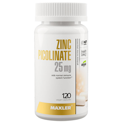 Maxler Zinc Picolinate 25 мг. (120 капс.)