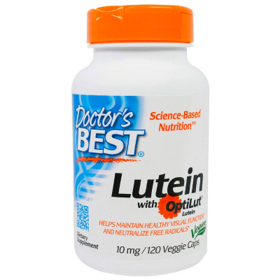Doctor's Best Lutein + OptiLut 10 мг. (120 капс.)