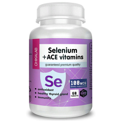ChikaLab Selenium + ACE vitamins (60 таб.)