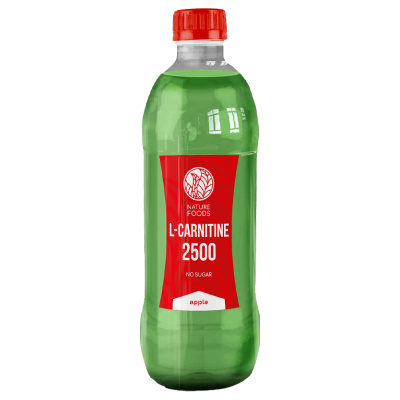 ПРОМО Nature Foods L-Carnitine 2500 (500 мл.) EXP 01/25 (Яблоко)