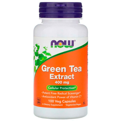 NOW Green Tea Extract 400 мг. 60% (100 капс.)
