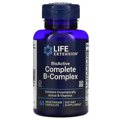 Life Extension BioActive Complete  B-Complex (60 капс.) в интернет-магазине спортивного питания belka.store