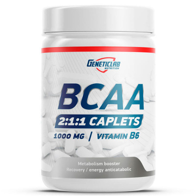 GeneticLab Nutrition BCAA 2:1:1 + B6 1000 мг. (90 таб.)