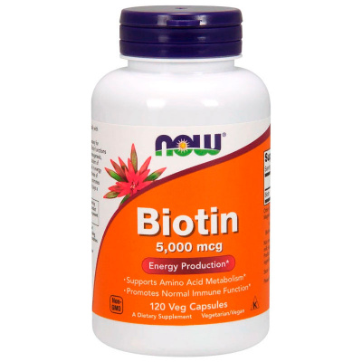 NOW Biotin 5000 мкг. (120 капс.)