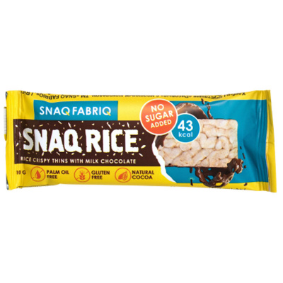 Snaq Fabriq Snaq Rice Батончик рисовый с молочным шоколадом (10 гр.)