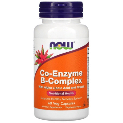 NOW Co Enzyme B-complex (60 капс.) в интернет-магазине спортивного питания belka.store