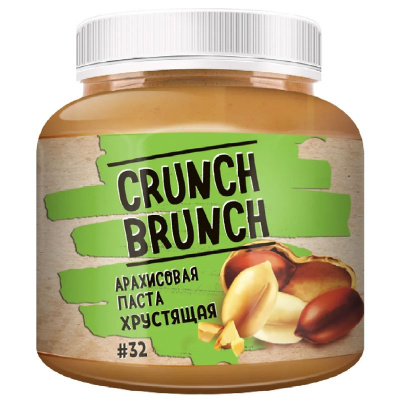 Crunch-Brunch Арахисовая паста хрустящая (300 гр.)