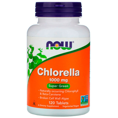 NOW Chlorella 1000 мг. (120 таб.)