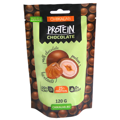 ChikaLab Драже Фундук в Шоколаде (120 гр.)