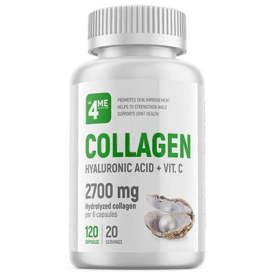 4Me Nutrition Collagen + Hyaluronic acid + Vit.C (120 капс.)