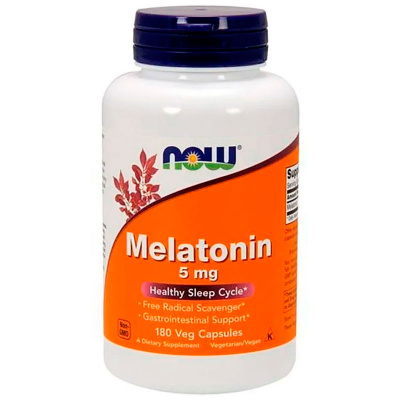 NOW Melatonin 5 мг. (180 капс.)