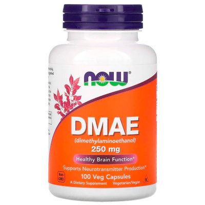 NOW DMAE 250 мг (100 капс.)