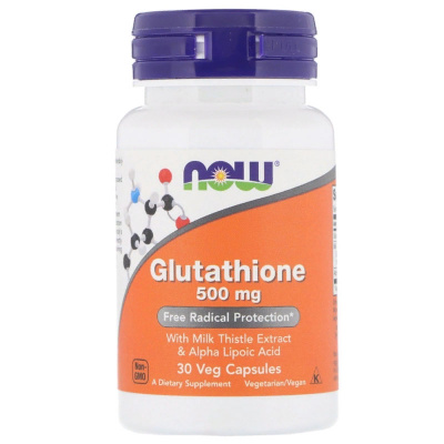 NOW Glutathione 500 мг. (30 капс.)