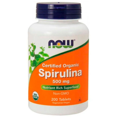 NOW Spirulina 500 мг. (200 таб.)