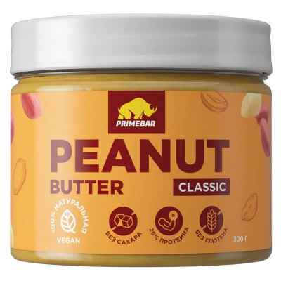 Prime Kraft Primebar Паста Арахисовая Классическая (300 гр.)