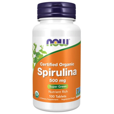 NOW ORG Spirulina 500 мг. (100 таб.)