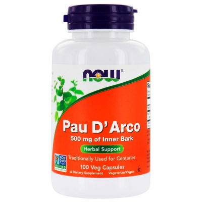 NOW Foods Pau DArco Кора муравьиного дерева 500 мг. (100 капс.)