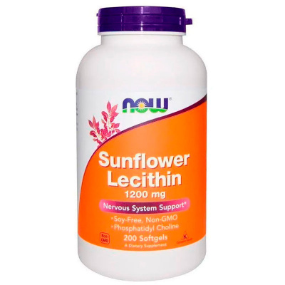 NOW Sunflower Lecithin 1200 мг. (200 капс.)