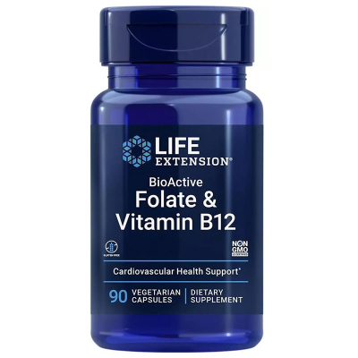 Life Extension BioActive Folate & Vitamin B12 (90 капс.) в интернет-магазине спортивного питания belka.store