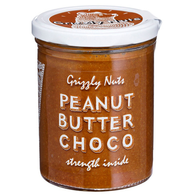 Grizzly Nuts Паста арахисовая шоколадная Chocolate (370 гр.)