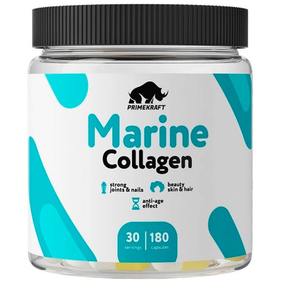 Prime Kraft Hydrolyzed Marine Collagen Peptides (180 капс.) в интернет-магазине спортивного питания belka.store